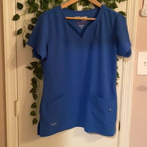 COPY - Grey’s Anatomy Signature Scrub Top Blue Medium